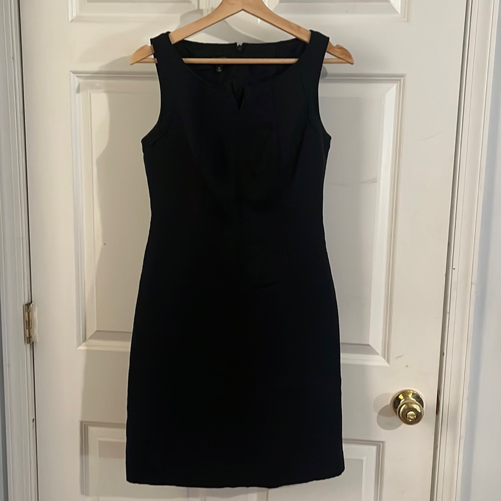 Talbots Black Textured Shell Dress